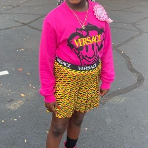 Versace Two Piece Skirt Set